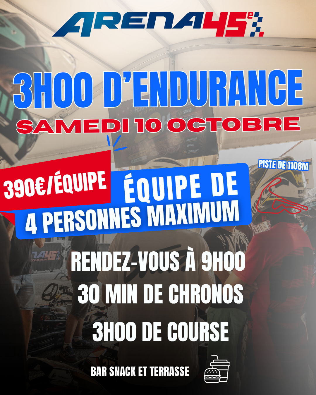 Affiche 3H d'octobre 2026 Arena 45