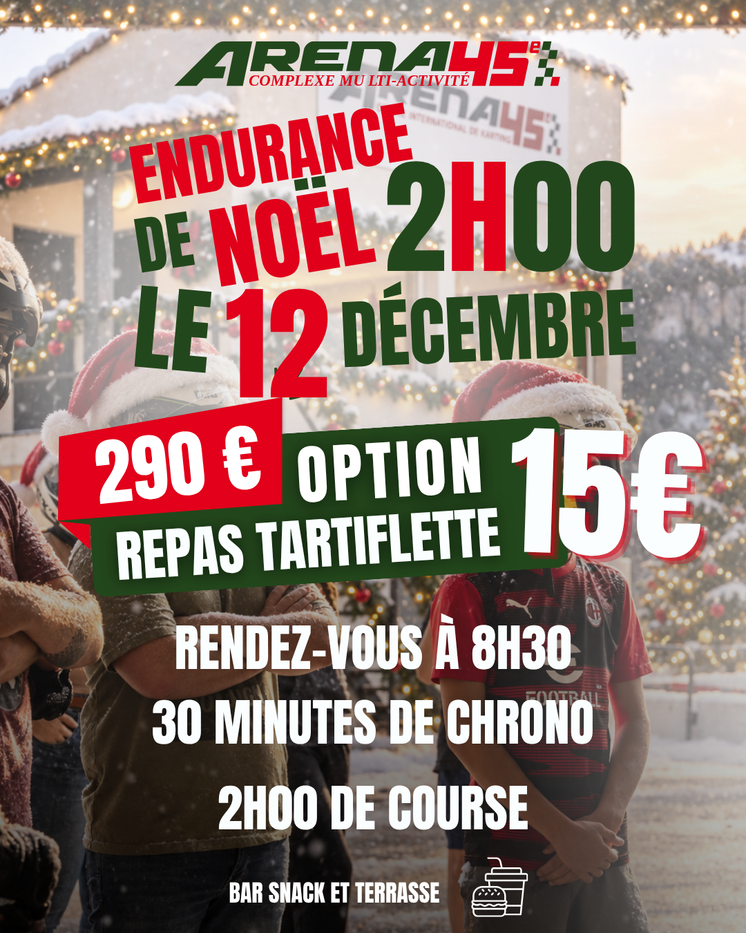 Affiche Endurance de Noël 2026 Arena 45