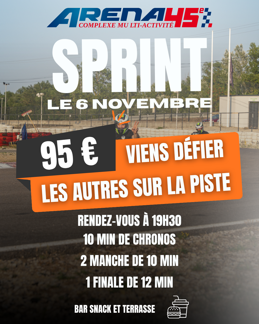 Affiche Sprint novembre 2026 Arena 45